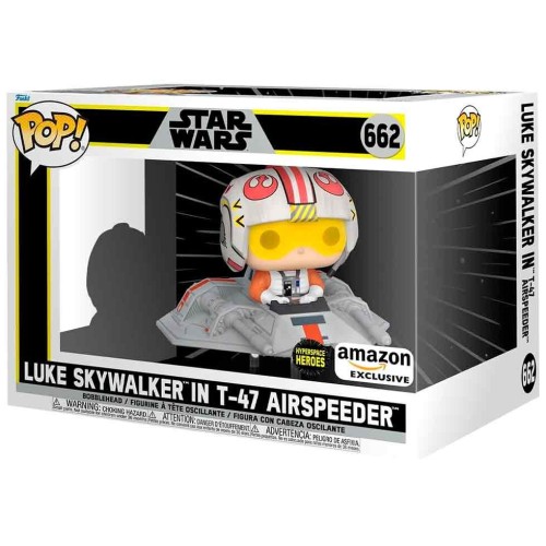 POP figura jaha Luka Skywalkerja iz Vojne zvezd v letalu T-47 Airspeeder, ekskluzivno