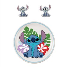 Uhani Disney Lilo in Stitch + krožnik za nakit