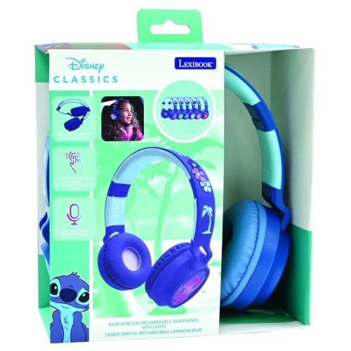 Bluetooth brezžične slušalke Disney Sitch svetleče Bluetooth brezžične slušalke Disney Sitch svetleče