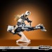 Figurica Vojne zvezd Mandalorian Speeder Bike Scout Trooper in Grogu 9 cm