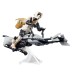 Figurica Vojne zvezd Mandalorian Speeder Bike Scout Trooper in Grogu 9 cm
