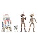 Figurice Vojne zvezd Mandalorian R5-D4 BD-72 in Pit Droids, blister, 15 cm