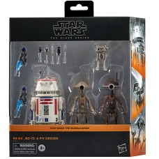 Figurice Vojne zvezd Mandalorian R5-D4 BD-72 in Pit Droids, blister, 15 cm