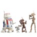 Figurice Vojne zvezd Mandalorian R5-D4 BD-72 in Pit Droids, blister, 15 cm