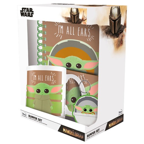 Darilni set Vojne zvezd Mandalorian Yoda the Child Im All Ears