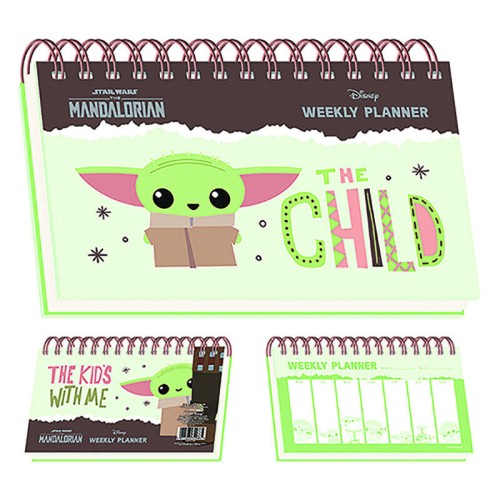 Tedenski planer Star Wars Mandalorian Yoda the Child A5
