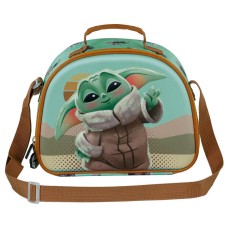 Vojna zvezd Mandalorian Grogu Say Hi 3D torba za kosilo