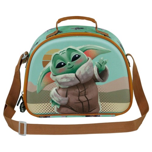 Vojna zvezd Mandalorian Grogu Say Hi 3D torba za kosilo
