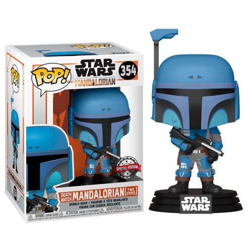 POP figura Vojna zvezd Mandalorian Smrtonosna ura Mandalorian Two Stripes Exclusive