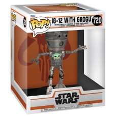 POP figura Deluxe Vojna zvezd Mandalorian IG-12 z Grogujem