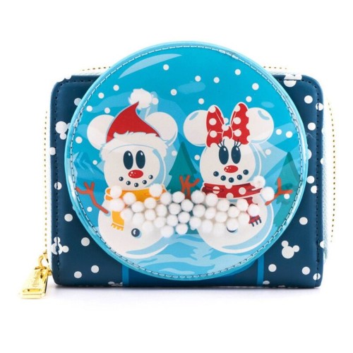 Denarnica Loungefly Disney Snowman Mickey Minny Denarnica Loungefly Disney Snowman Mickey Minny