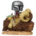 POP figura Vojna zvezd Mandalorian Mando na Banthi z otrokom v torbi