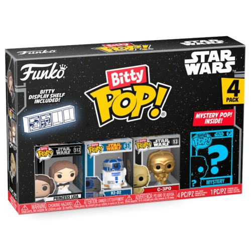Blister 4 figure Bitty POP Sar Wars Leia
