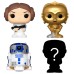 Blister 4 figure Bitty POP Sar Wars Leia
