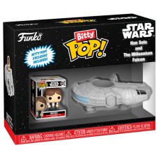 Bitty POP figura Ride Vojna zvezd Han Solo in Millennium Falcon Bitty POP figura Ride Vojna zvezd Han Solo in Millennium Falcon