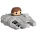 Bitty POP figura Ride Vojna zvezd Han Solo in Millennium Falcon Bitty POP figura Ride Vojna zvezd Han Solo in Millennium Falcon