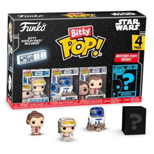 Blister 4 figure Bitty POP Vojna zvezd Luke Skywalker