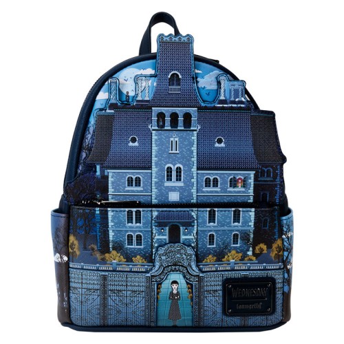 Nahrbtnik Loungefly Wednesday Nevermore Academy