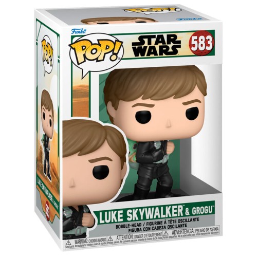 POP figura Vojna zvezd Knjiga Bobe Fetta 2 Luke Skywalker in Grogu