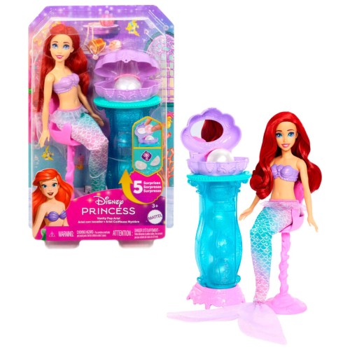 Punčka Disney Princesa Mala morska deklica Ariel s toaletno mizico Punčka Disney Princesa Mala morska deklica Ariel s toaletno mizico