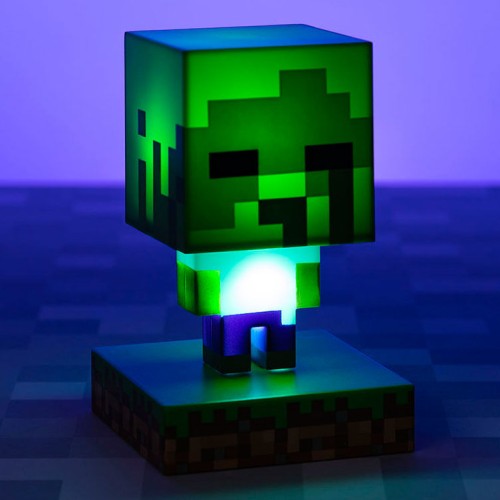 Svetilka z ikonami zombijev Minecraft