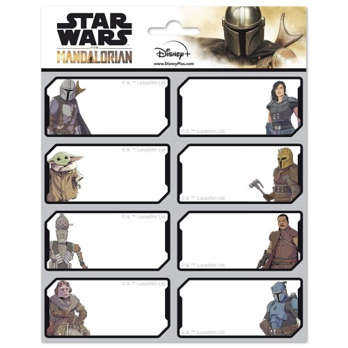 Samolepilne nalepke iz Vojne zvezd Mandalorian Samolepilne nalepke iz Vojne zvezd Mandalorian