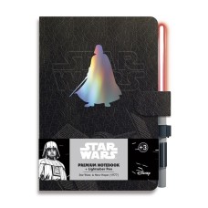 Zvezek Star Wars Darth Vader A5 premium + pisalo s svetlobnim mečem