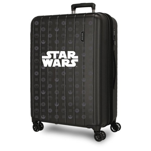 Črn kovček na kolesih iz ABS plastike Star Wars, 65 cm Črn kovček na kolesih iz ABS plastike Star Wars, 65 cm