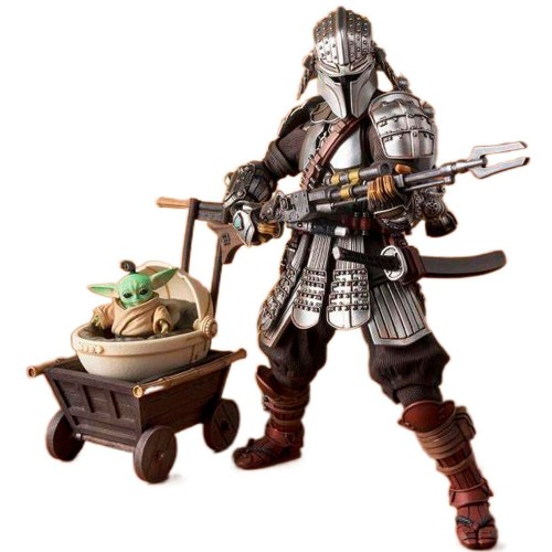 Figurica Ronin iz Mandaloriana iz Vojne zvezd, Beskarjev oklep in Grogu, 18 cm Figurica Ronin iz Mandaloriana iz Vojne zvezd, Beskarjev oklep in Grogu, 18 cm