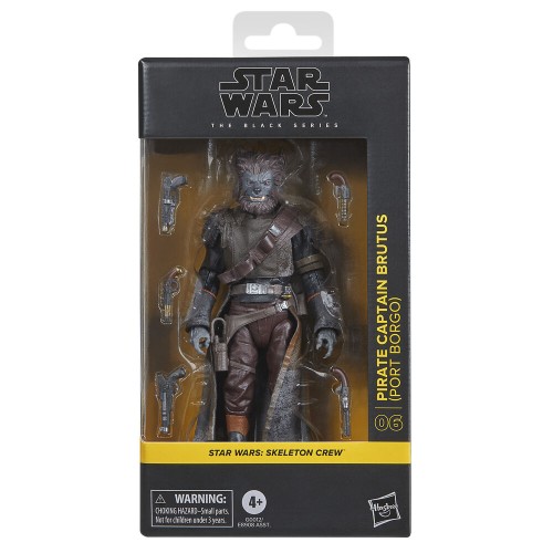 Figurica piratskega kapitana Brutusa iz posadke Star Wars Skeleton Crew, 15 cm Figurica piratskega kapitana Brutusa iz posadke Star Wars Skeleton Crew, 15 cm