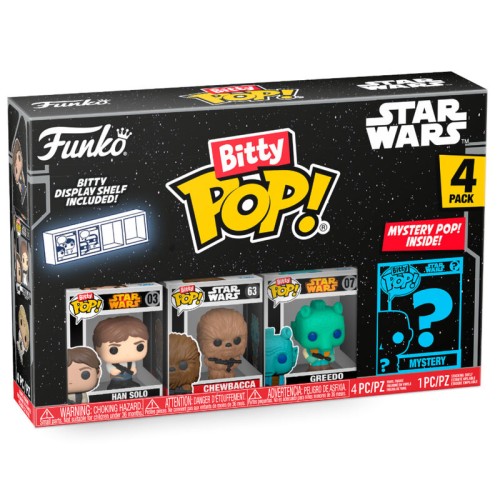Blister 4 figure Bitty POP Sar Wars Han Solo