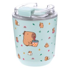 Termo steklenica za kavo Capybara Bubble Tea 280 ml