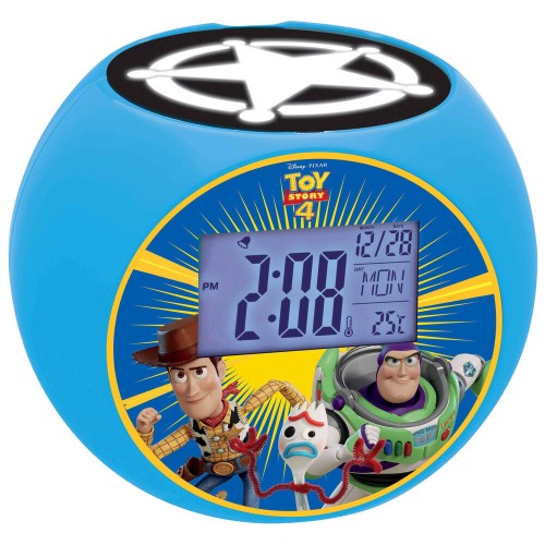 Budilka z radijskim projektorjem Disney Pixar iz zgodbe o igračah