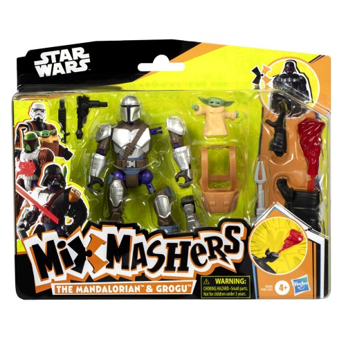 Figurica Star Wars Mix Mashers Mandalorian & Grogu Deluxe 12 cm Figurica Star Wars Mix Mashers Mandalorian & Grogu Deluxe 12 cm
