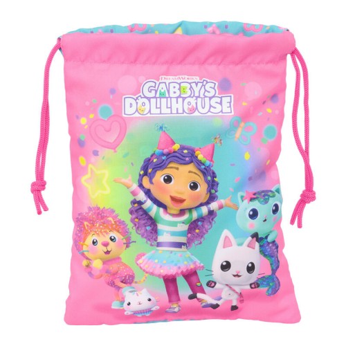 Vrečka za malico Gabby's Dollhouse s konfeti 25 cm Vrečka za malico Gabby's Dollhouse s konfeti 25 cm