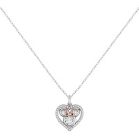 Srebrna ogrlica Disney Minnie Heart