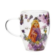 Disney Rapunzel cvetlični okrasni stekleni vrček Disney Rapunzel cvetlični okrasni stekleni vrček