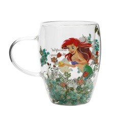 Disney Princesa Ariel s cvetličnim okraskom iz stekla Disney Princesa Ariel s cvetličnim okraskom iz stekla