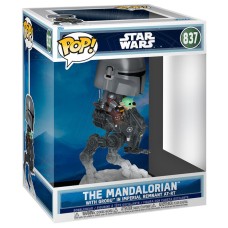 Funko POP figura Rides Deluxe Vojna zvezd Mandalorian & Grogu Mandalorian z Grogujem v Imperial Remnant AT-RT Funko POP figura Rides Deluxe Vojna zvezd Mandalorian & Grogu Mandalorian z Grogujem v Imperial Remnant AT-RT
