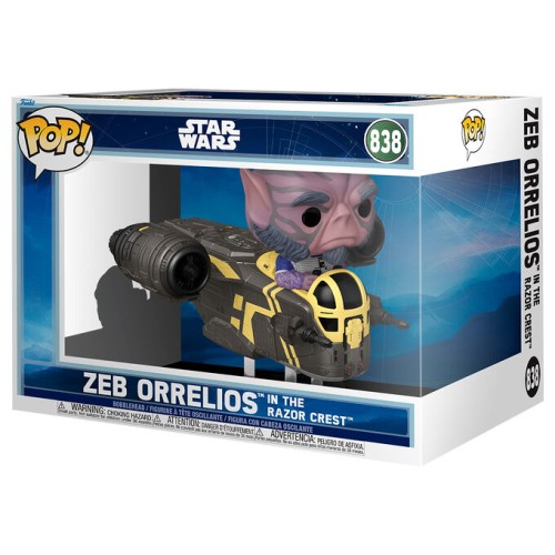 Funko POP figura Rides Deluxe Vojna zvezd Mandalorian & Grogu Zeb Orrelios in the Razor Crest Funko POP figura Rides Deluxe Vojna zvezd Mandalorian & Grogu Zeb Orrelios in the Razor Crest