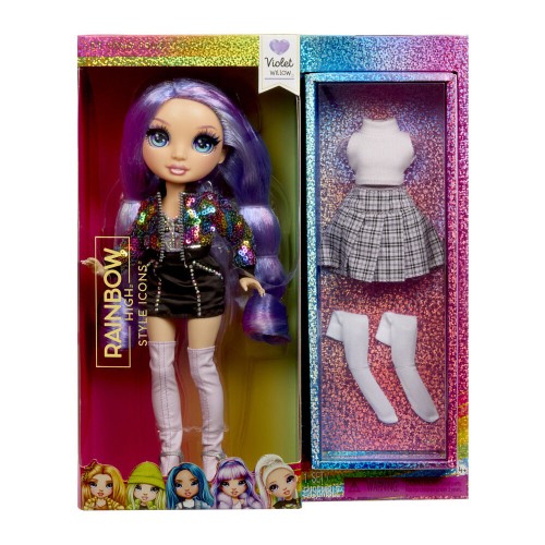 Rainbow High Style Icons Modne lutke Vijolična lutka