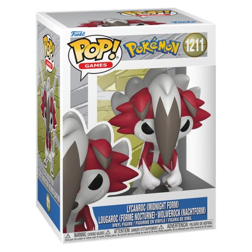 Funko POP figura Pokemon Lycanroc Midnight Form
