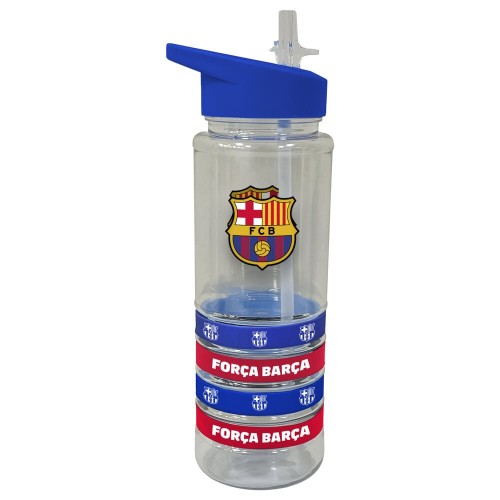 Steklenica FC Barcelona s 4 silikonskimi zapestnicami 700 ml Steklenica FC Barcelona s 4 silikonskimi zapestnicami 700 ml