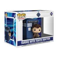 Funko POP figura vozi deluxe Doctor Who Tardis z desetim Doktorjem Funko POP figura vozi deluxe Doctor Who Tardis z desetim Doktorjem