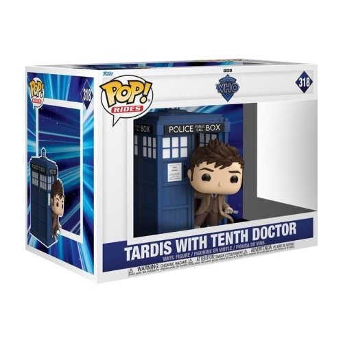 Funko POP figura vozi deluxe Doctor Who Tardis z desetim Doktorjem